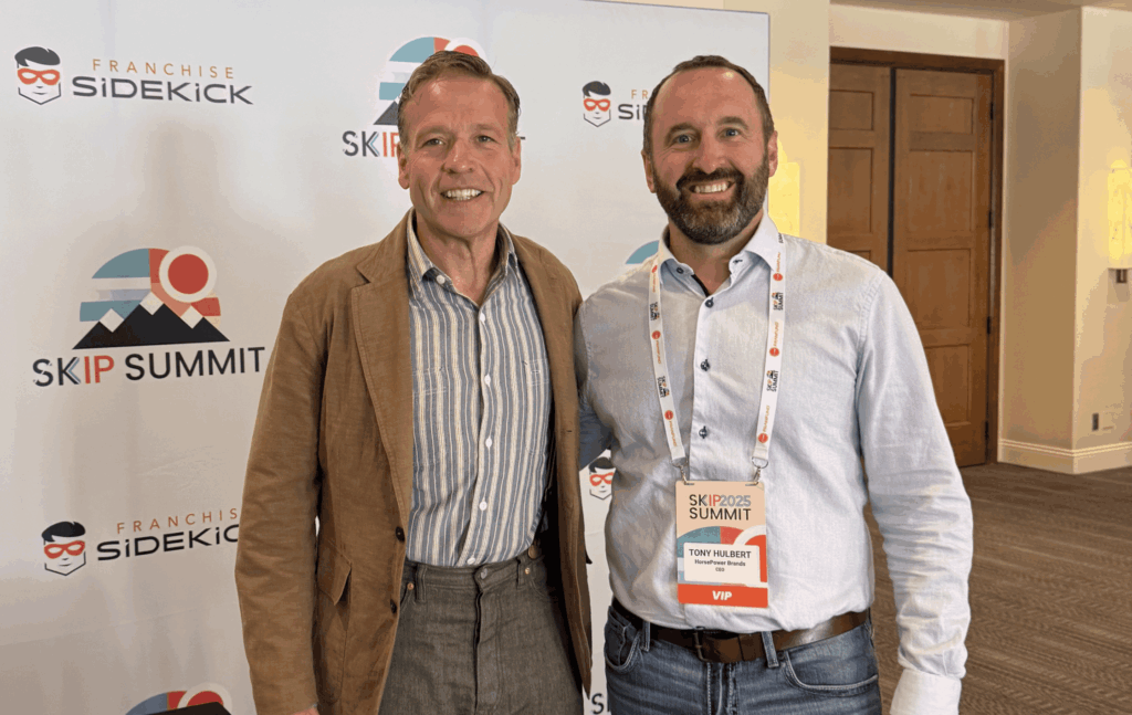HorsePower Brands CEO Tony Hulbert with author Donald Miller.